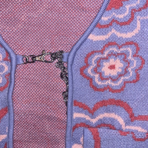 The Ragged Priest relaxed cardigan in mix retro floral - Picture 5 of 7